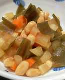 まごわやさしい3品目入　大豆と昆布の煮物