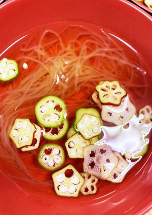 そうめんかぼちゃの冷製お吸い物-レシピのメイン写真