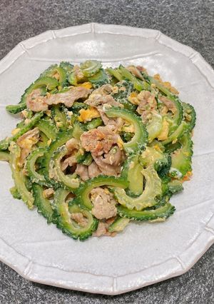 苦くない☆豚肉入りゴーヤチャンプルー-レシピのメイン写真
