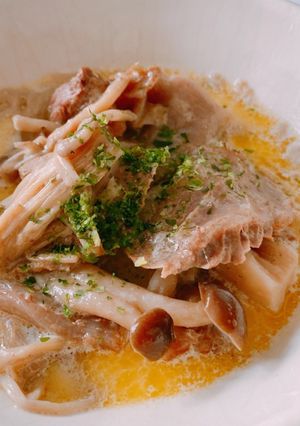 断糖高脂質✿牛すじときのこクリームスープ-レシピのメイン写真