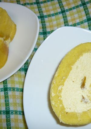 マンゴーロールケーキin♥マンゴーゼリー-レシピのメイン写真