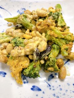 雑穀とお豆のサラダ カレー風味-レシピのメイン写真