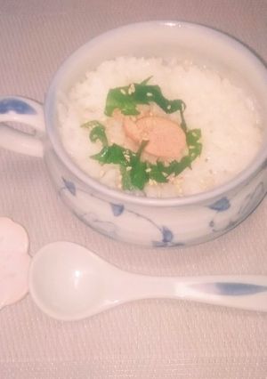お腹にも身体にも優しい！焼きタラコの御粥-レシピのメイン写真