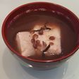 おしるこに塩昆布