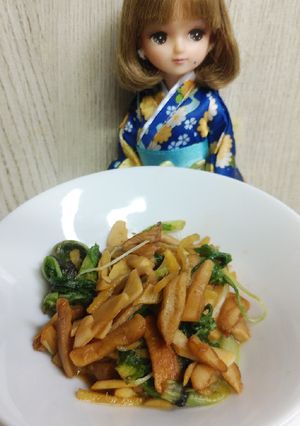 リカちゃん♡エリンギフリルレタス生姜焼き-レシピのメイン写真