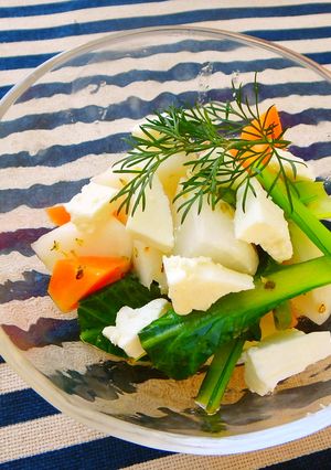 フェタチーズの旬野菜サラダ-レシピのメイン写真