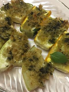 ズッキーニ バジル風味 パン粉焼き-レシピのメイン写真
