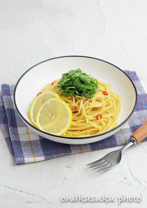 ワンパン！紫蘇レモンバターのスパゲッティ-レシピのメイン写真