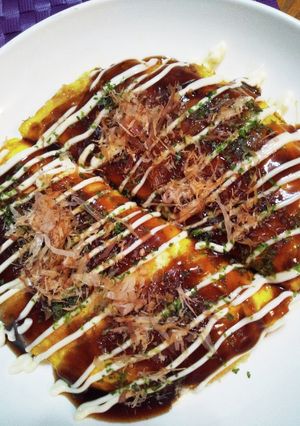 包丁いらずで簡単♪豚肉なしのとん平焼き-レシピのメイン写真