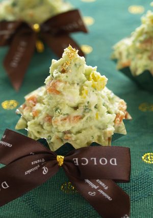 クリーミークリスマスツリーサラダ-レシピのメイン写真