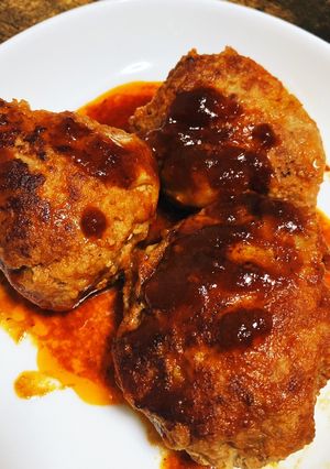 キャベツ入り煮込みハンバーグ-レシピのメイン写真