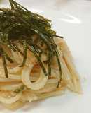 ﾀﾗｺと野沢菜漬けの豆乳ﾊﾟｽﾀ