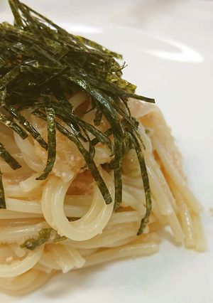 ﾀﾗｺと野沢菜漬けの豆乳ﾊﾟｽﾀ-レシピのメイン写真