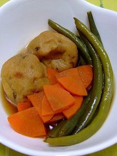 **がんもといんげんの煮物**-レシピのメイン写真