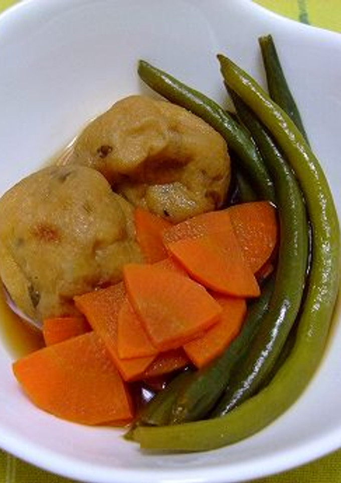 **がんもといんげんの煮物**-レシピのメイン写真