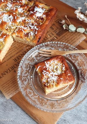 あま酒で作るココナッツバナナケーキ-レシピのメイン写真