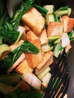 厚揚げとチンゲン菜の簡単炒め-レシピのメイン写真