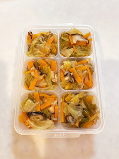 子供の冷凍お野菜ストック(2歳)-レシピのメイン写真