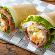 生ハムとポテトサラダのクレープ