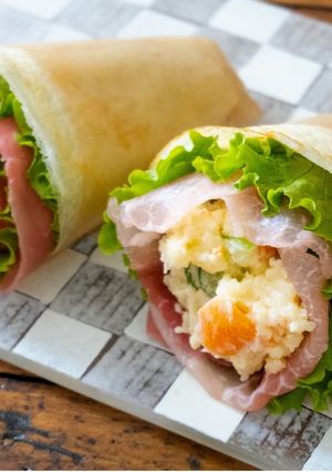 生ハムとポテトサラダのクレープ-レシピのメイン写真