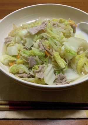 こんにゃく麺のタンメン風-レシピのメイン写真