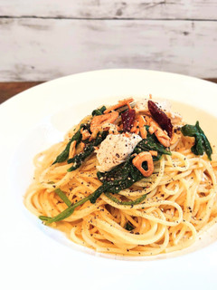 鶏肉とほうれん草のペペロンチーノ-レシピのメイン写真