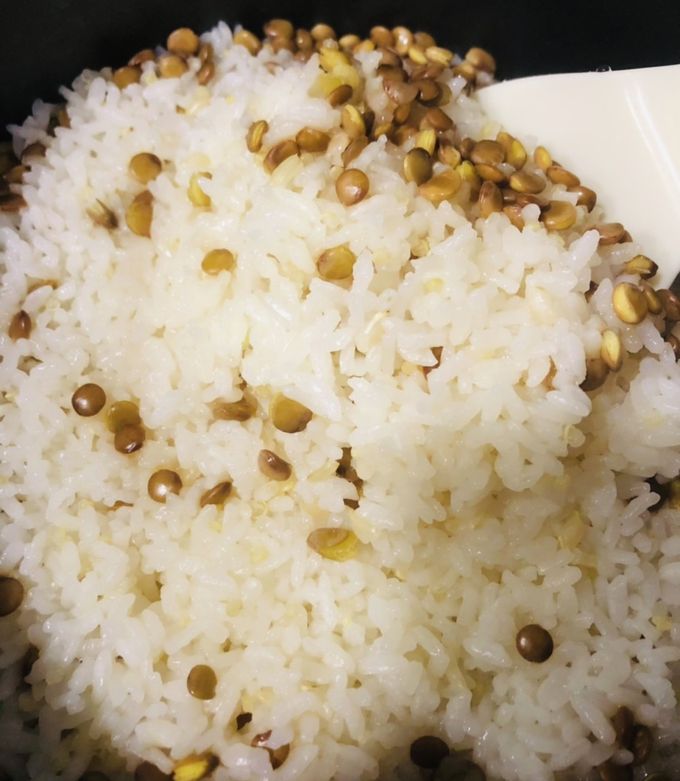レンズ豆入りごはん　ヴィーガン・健康的◎-レシピのメイン写真