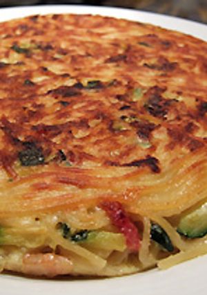オムレツ風、焼きスパゲティ-レシピのメイン写真