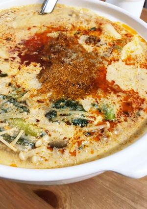 余ったごまだれで豆乳坦々麺鍋-レシピのメイン写真