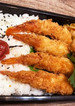 海老フライ弁当　0827-レシピのメイン写真
