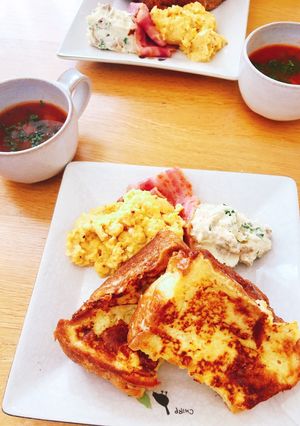 ハーブ香るガリバタチーズフレンチトースト-レシピのメイン写真
