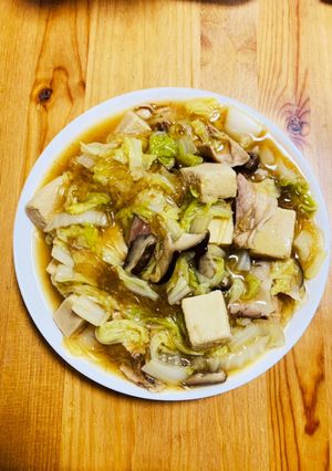 白菜と高野豆腐の煮物（白菜燉凍豆腐）-レシピのメイン写真