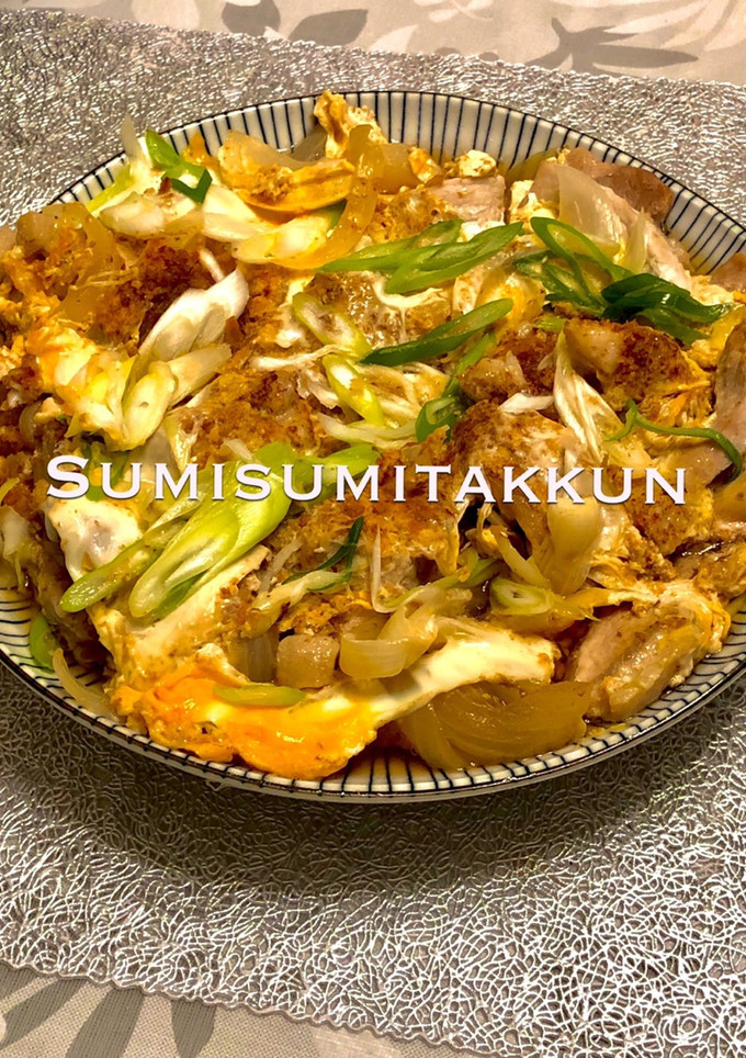 ヘルシー☆揚げないカツの卵とじ♪-レシピのメイン写真