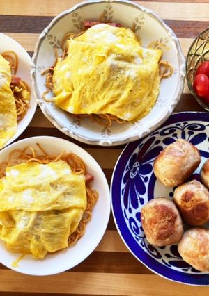 夏休み子供お昼ご飯～2021.8.25～-レシピのメイン写真