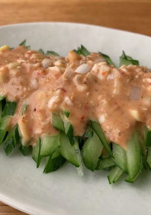 胡瓜のにんにく胡麻だれ-レシピのメイン写真