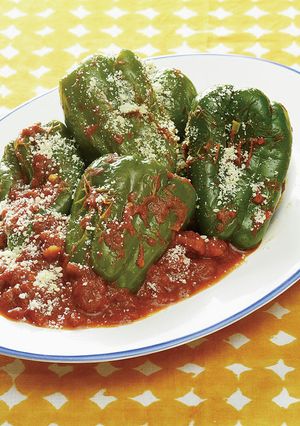 丸ごとピーマンのトマトカレー煮-レシピのメイン写真