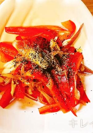 パプリカとみょうがの酢醤油和え-レシピのメイン写真
