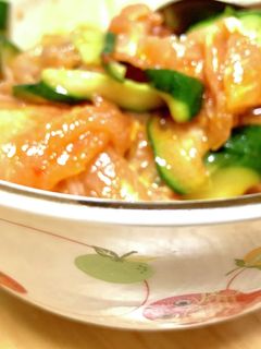 残った生ハム胡瓜の豆板醤和え-レシピのメイン写真
