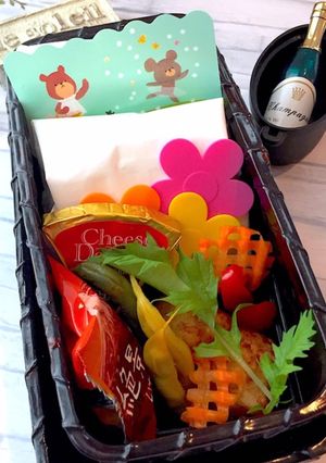 葉月10 夏期講座 ライスバーガー弁当-レシピのメイン写真