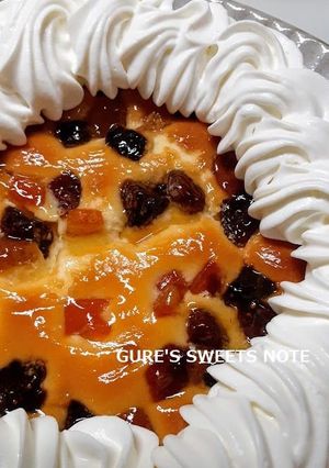 ミックスフルーツのスフレチーズケーキ-レシピのメイン写真