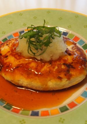 牛角炭火焼風醤油だれde豆腐ハンバーグ-レシピのメイン写真
