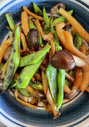 モロッコインゲンとシメジのザー菜中華炒め-レシピのメイン写真