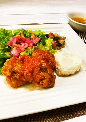 【ポリ袋レシピ】チーズインハンバーグ-レシピのメイン写真