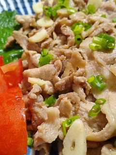 シンプルが一番!豚コマのにんにく塩炒め-レシピのメイン写真
