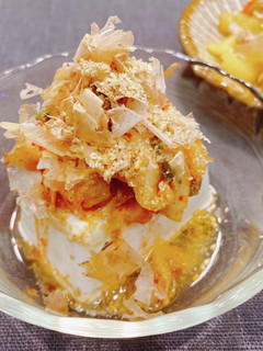 宗田節キムチ冷奴-レシピのメイン写真