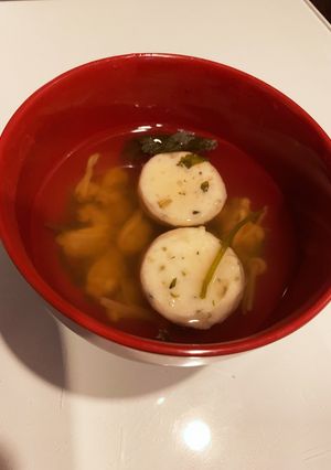 白身魚の三つ葉つみれのお吸い物-レシピのメイン写真