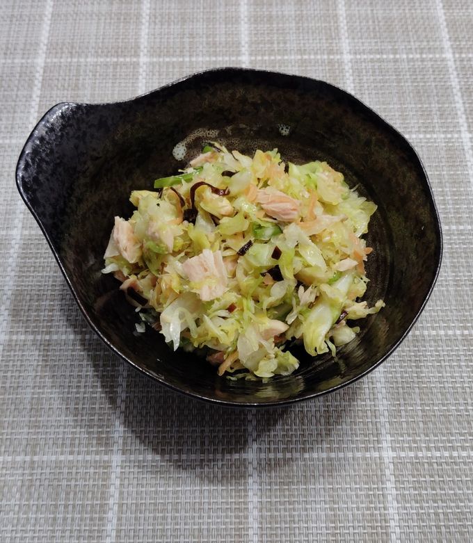 キャベツとツナ塩昆布和え-レシピのメイン写真