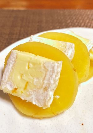 ブリーチーズとたくあんのおつまみ-レシピのメイン写真