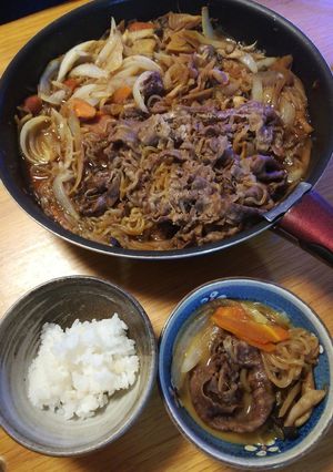 フライパンですき焼き(夏バージョン)-レシピのメイン写真