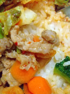ゴーヤ豚キムチ丼-レシピのメイン写真